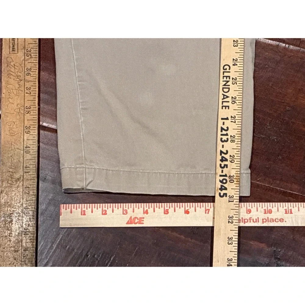 Polo Ralph Lauren Chino Pants Men 40x32 Khaki Pleated Front 100% Cotton